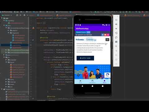 eSoftwarica application using tablayout, fragments and recyclerView