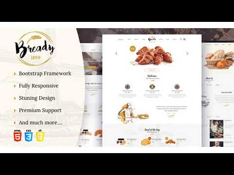 Bready - Bakery, Cakery & Food Template | Themeforest Website Templates and Themes