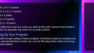 How to Calculate Your Scrabble Scores: Finding the Maximum Score Word