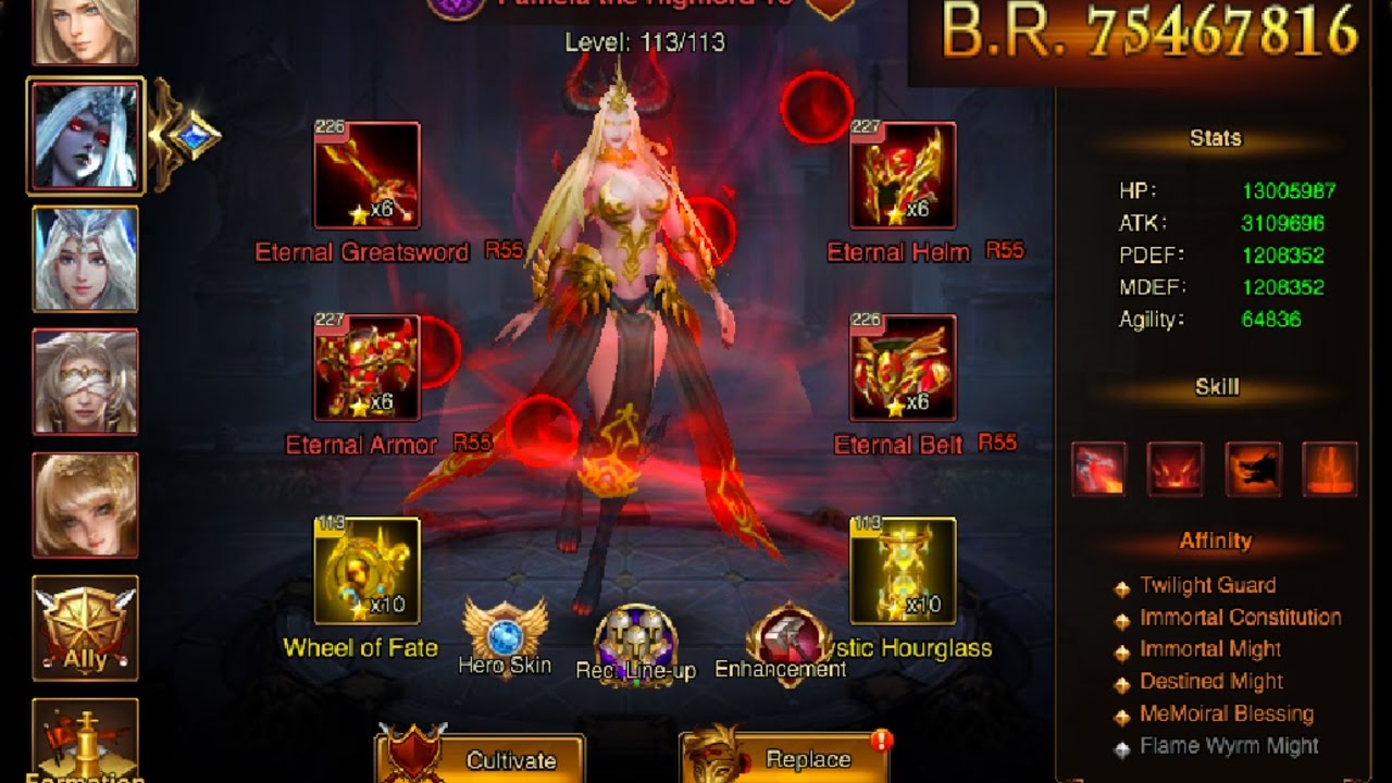 UPGRADING PAMELA TO MAX in League of Angels 2