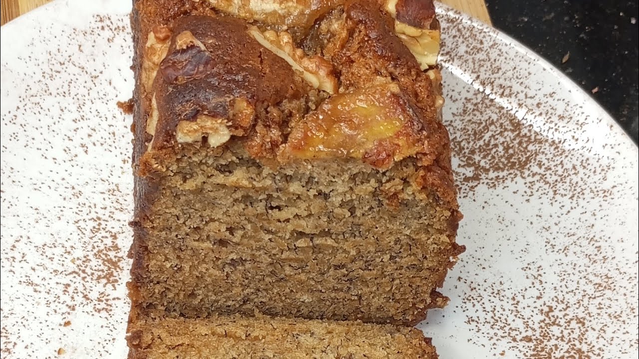 Eggless Banana Bread 😍 Perfect moist and super soft and super flavourful 👌😋