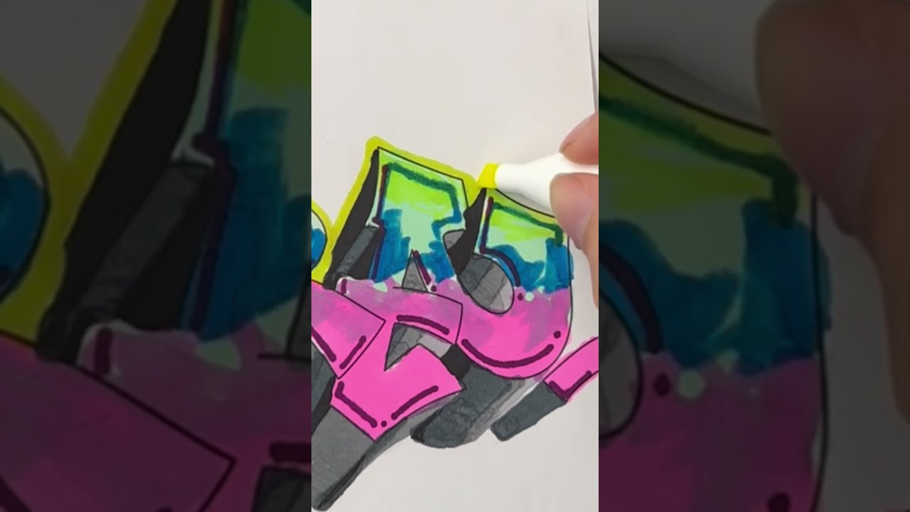 Cómo hacer sombra o 3D en tu graffiti #aura