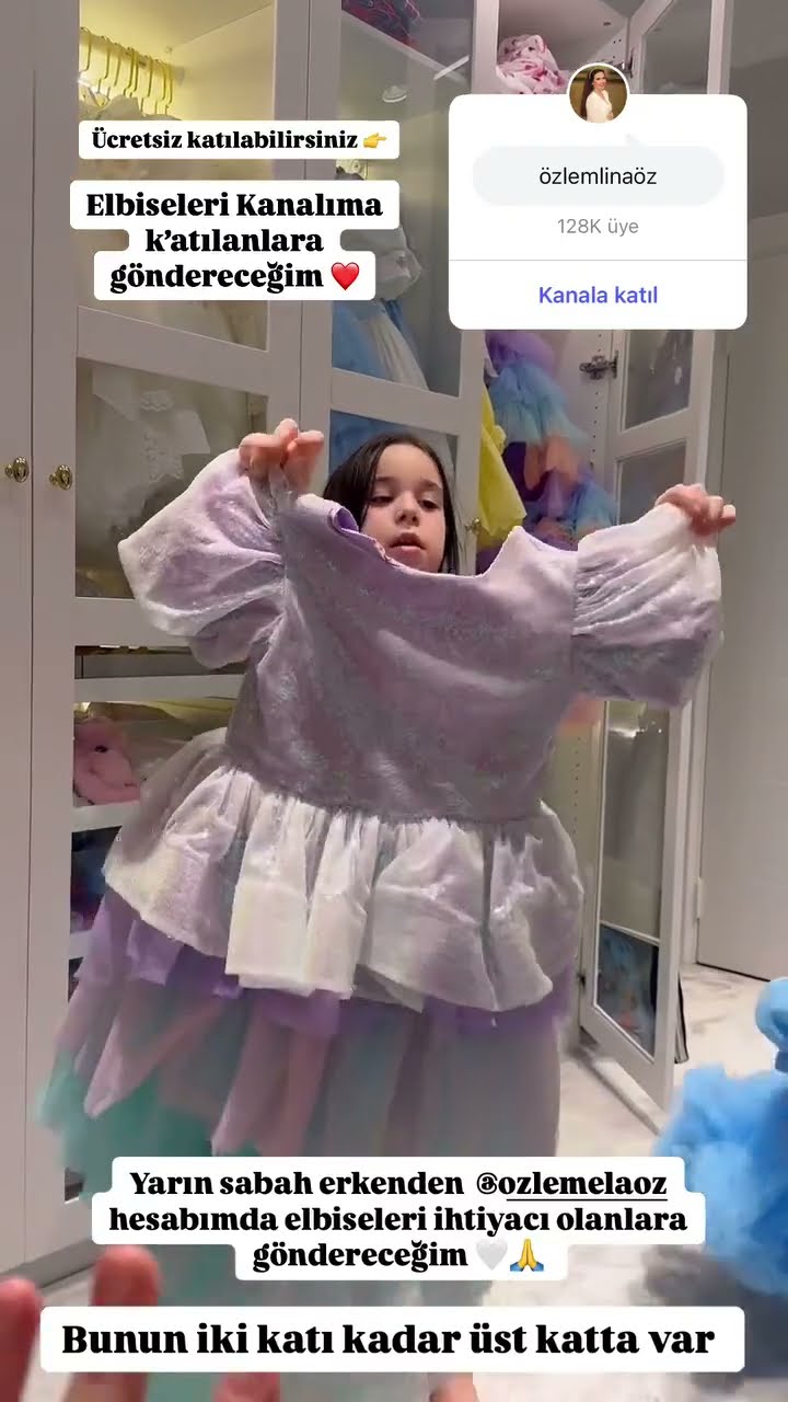 Yarın sabah erkenden @ozlemelaoz hesabında elbiseleri ihtiyacı olanlara göndereceğim?