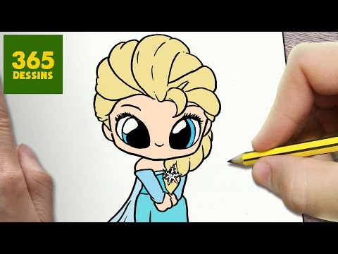 Comment Dessiner Elsa Kawaii étape Par étape Dessins