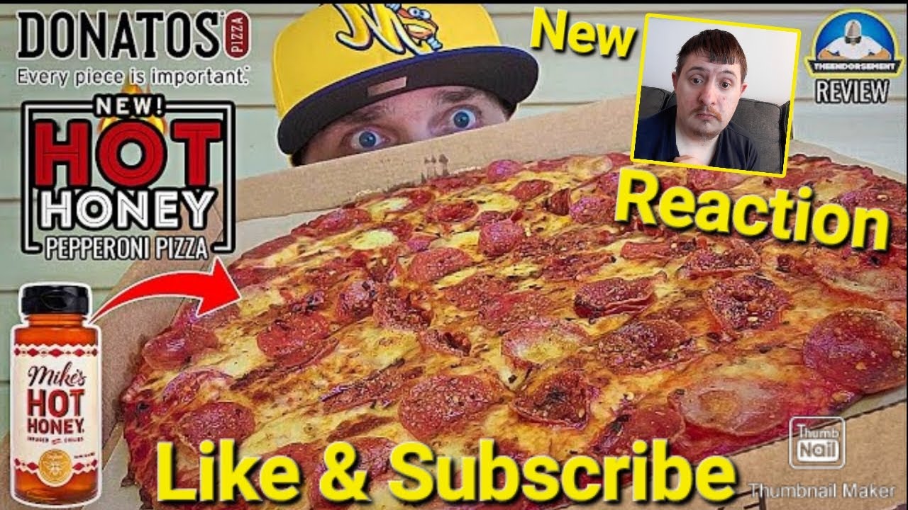 [Reaction] Donatos Pizza®️ Hot Honey Pepperoni Pizza Review! 🍕 🔥 🍯