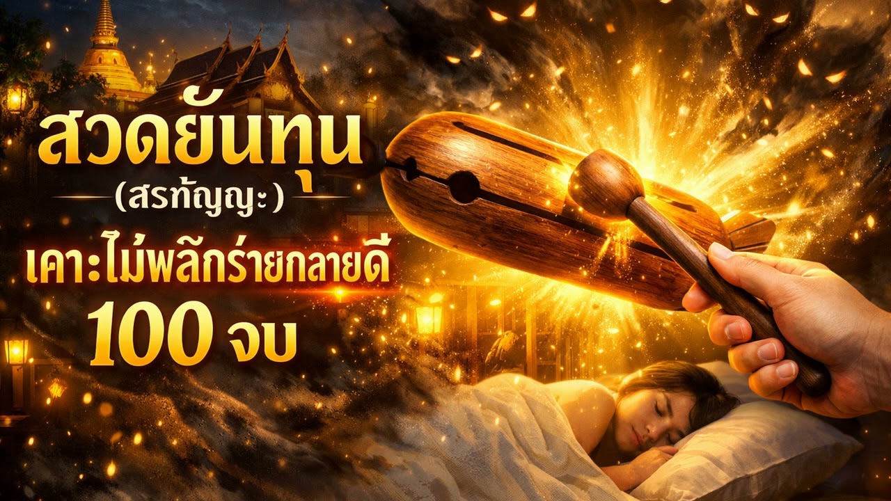 สวดอภัยปริตร 100 จบ (ยันทุน) สรภัญญะเคาะไม้ ล้างซวย เสริมมงคล #สวดมนต์