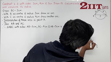 Construction Exercise 16.2 Q 3 Class X ICSE | Circumcircle of Triangle