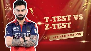 Z test vs T test - Hypothesis Testing (Part-2) in Tamil #datasciencetamil #aiintamil #rcb #ipl2026