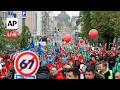 LIVE: Protesters strike in Belgium against austerity measures