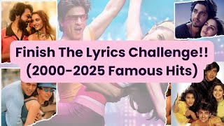Finish The Lyrics Challenge Complete Famous Bollywood Song Lyric Try To Sing Challenge