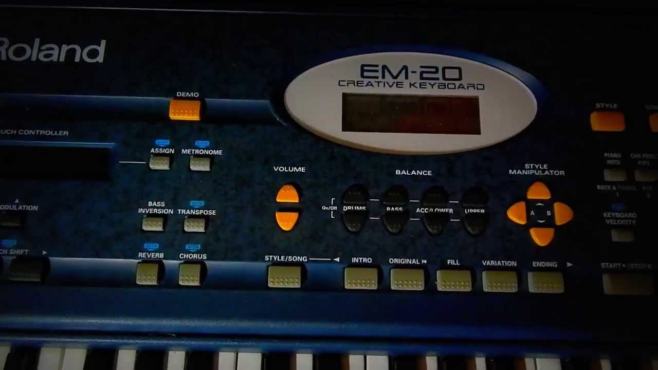Roland EM-20 demo - YouTube