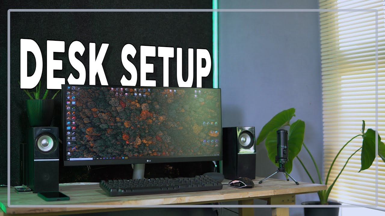 Desk Setup Tour 2021 Malaysia | Desk makeover minimalist - YouTube