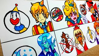 Drawing AMAZING DIGITAL CIRCUS but Human | Humanized Kaufmo, Gloink Queen, Moon, Queenie