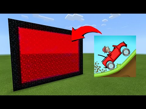 How to Make a PORTAL to HILL CLIMB RACING in Minecraft