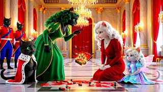 👑🐾 The Black Queen’s Fury 😡💄 – Why is the Princess Crying? 😢👸#cats #cartoon #catstory #shortvideo 