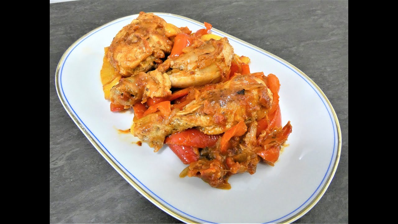 Курица с перцем по традиционному римскому рецепту 🥰 Pollo Con Peperoni Alla Romana