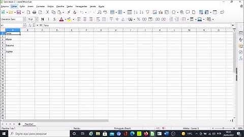21. LibreOffice Calc com o NVDA:  Localizar e/ou substituir um conteúdo na planilha.
