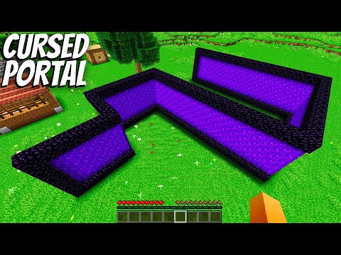 What's INSIDE the CROOKED PORTAL  in Minecraft ? I found a LONGEST PORTAL !