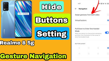 How to Change Navigation Buttons inRealme 8 5g//Realme 8 button hide //Realme 8 Button setting