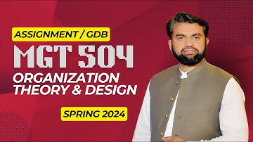 MGT504 || Assignment Solution || Spring 2024