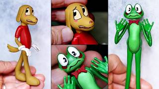 Making The Amazing Digital Circus Scratch & Ribbit Sculptures