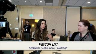 FREQUENCY SDCC 2016 Interview: Peyton List Net Worth