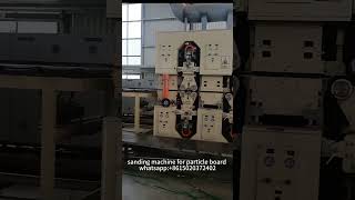 How was sanding machine production line working