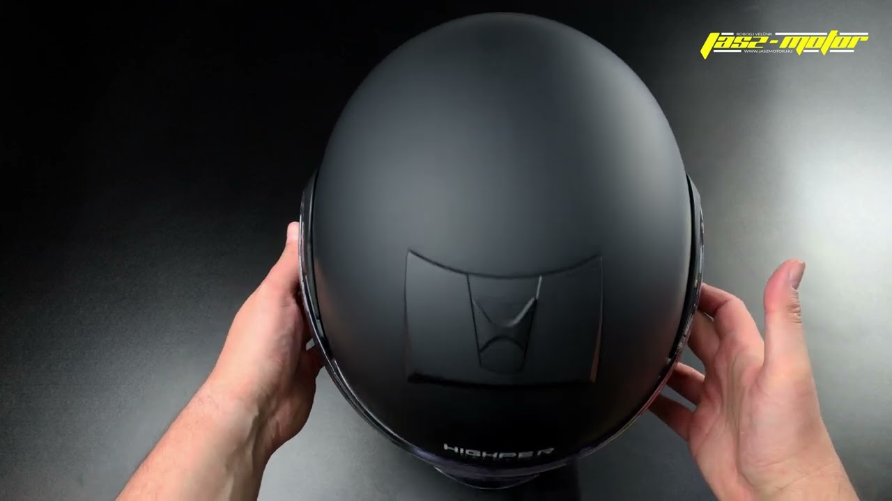 Highper Horizon Felnyitható Bukósisak Napszemüveggel - Matt Fekete