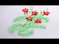 Red Star Glory Flower Embroidery Tutorial For Beginners