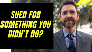 Sued For Something You Didn't Do?  What is Vicarious Liability?