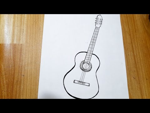 How to Draw a Guitar: Really Easy Drawing Tutorial | Easy drawings, Drawing  tutorial easy, Drawing tutorial