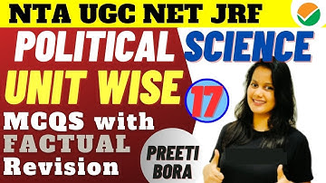 UGC NET Political Science MCQs 🔥🔥👌 | Political Science UGC NET June 2023 | Revision by Preeti Bora