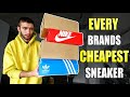 I BOUGHT the CHEAPEST SNEAKER from EVERY Sneaker Brand! NIKE, ADIDAS, REEBOK, VANS