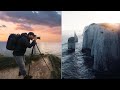10 hours of landscape photography on a clifftop sunrise  sunset