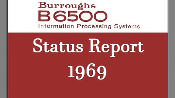 1969 Burroughs B6500 Computer Vintage Mainframe History (UNISYS, Data Processing, Pasadena))