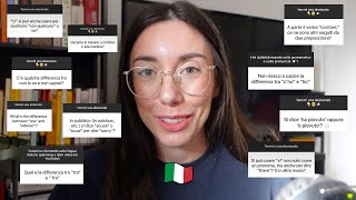 Italian grammar Q&A: “Ha piovuto” or “È piovuto”? “Ho” or “C’ho”? “C’è” or “Vi è”? And more! (Subs)