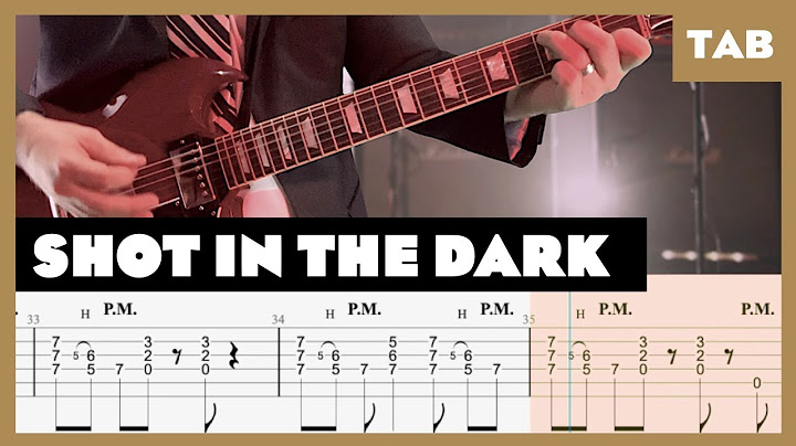 Shot in the Dark Guitar version - Guitar performance video thumbnail