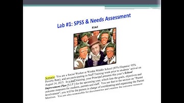 SOCW 360 SPSS Instructions: "Defining Variables" for Lab #1