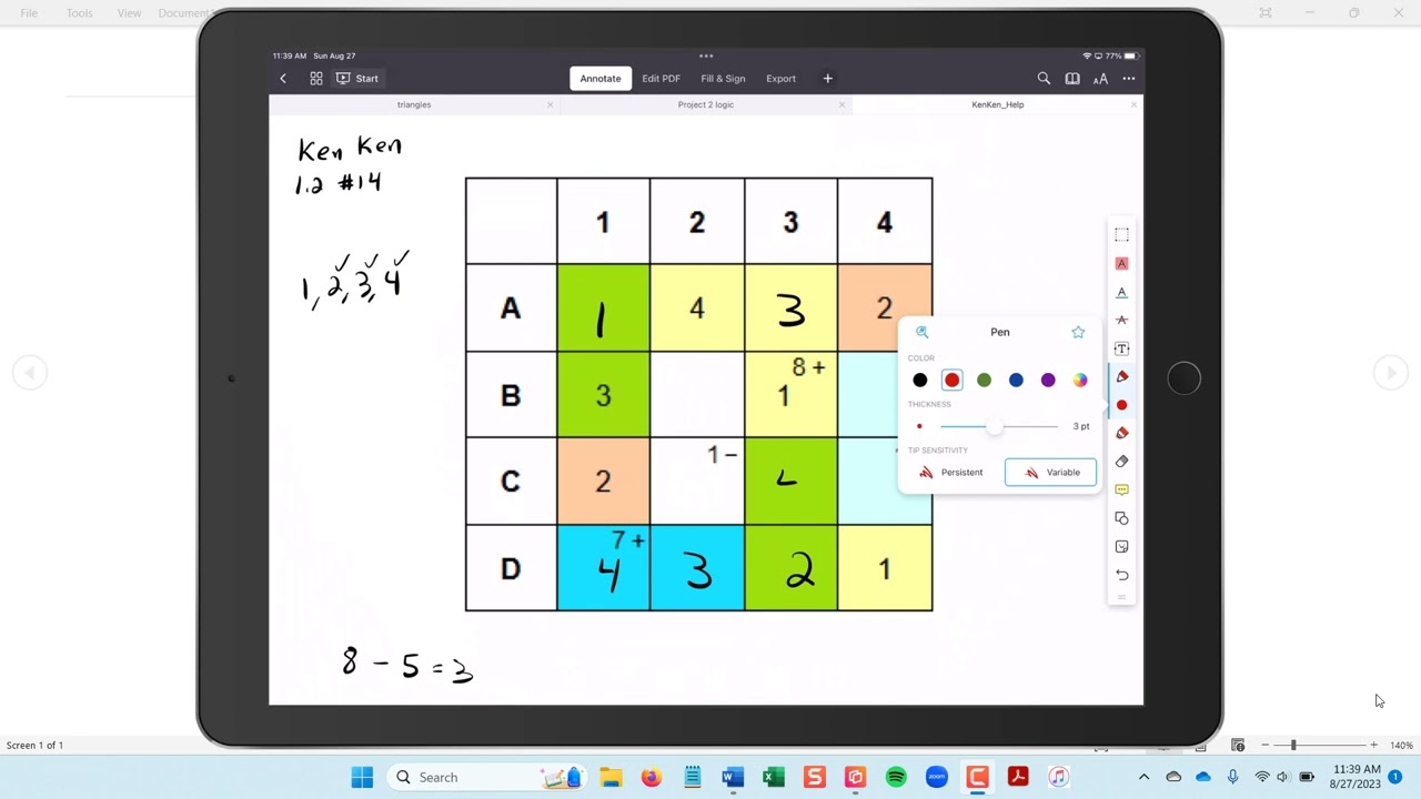 Kenkenページ Section 1.2 #14 (KenKen) - YouTube