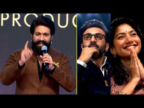 Rocking Star Yash Superb Telugu Speech, Ranbir Kapoor & Sai Pallavi Reaction | #Ramayana