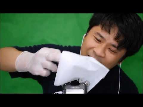 音フェチASMR/Sound of rubber gloves/Hand Movement　ゴム手袋２1712