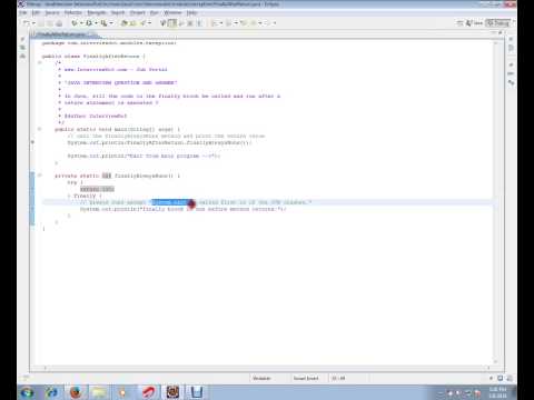 Will the code in the finally block be called and run after return in try block