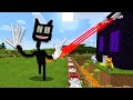 카툰캣 VS 최강보안 집 [ 몬스터 막기 ] Cartoon Cat's Home Attack in minecraft