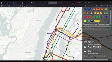 NYC Subway Map Edits: Second Ave Phase 2 - (Q) Line to 125th Street [Timelapse]