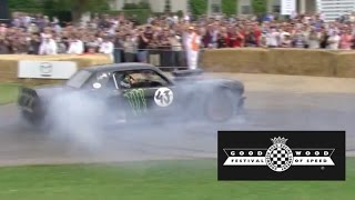 Ken Block Burns Tyres Of Hoonicorn Mustang At Festival Of Speed 2015