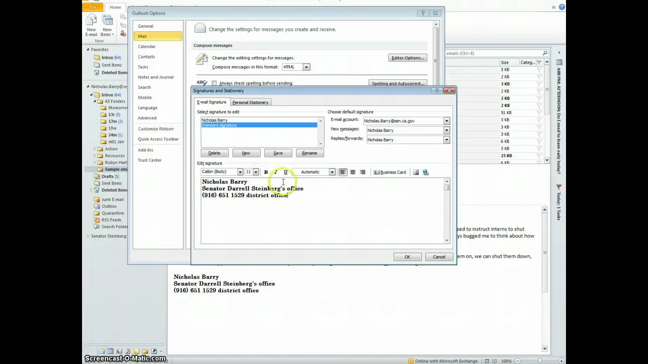 how to create your email signature in outlook