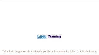 Love warning lyrics