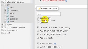 How to copy a database in phpMyAdmin