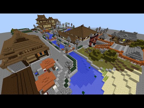 Minecraft からくり温泉街 ワールド配布 Youtube