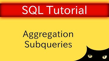 SQL Tutorial - Aggregation Subqueries | Database Tutorial 5q